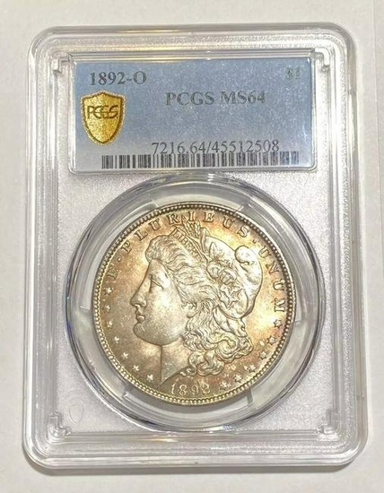 1892 O Morgan Dollar PCGS MS-64