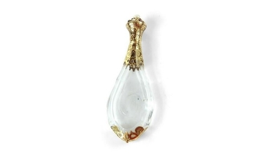 18th Century French Gold Mounted Scent Bottle