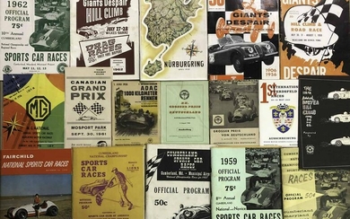 1950’s-1960’s race programs - US and Euro