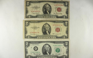 1953 & 1953-C $2 US RED SEAL NOTES AND 1976