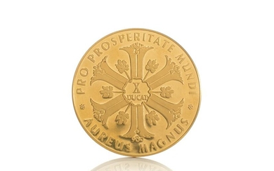 1963 AUREUS MAGNUS GOLD COIN, 34g