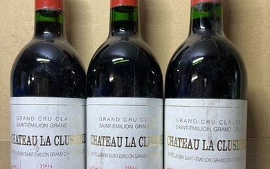 1994 Château la Clusière - Saint-Emilion Grand Cru Classé - 3 Bottles (0.75L)