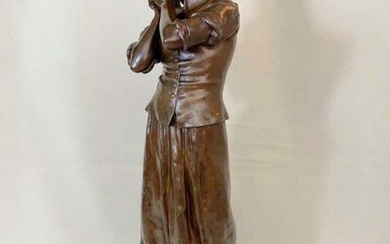 19th C. Francois-Raoul Signed Bronze Statue