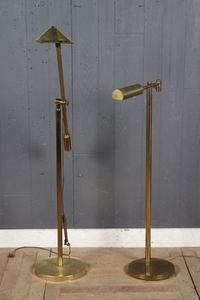 2 Brass Adjustable Lamps