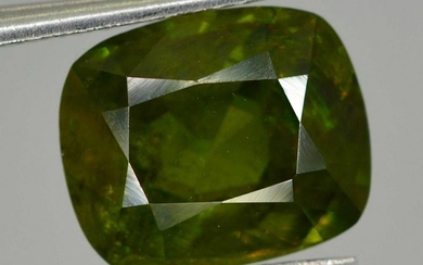 2 Carats Beautiful Green Sphene~7x6x5 MM