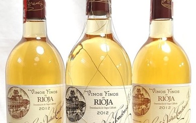 2012 R. López de Heredia, Viña Tondonia, reserva, white wine & 2012 Viña Gravonia, crianza x2 - Rioja - 3 Bottles (0.75L)