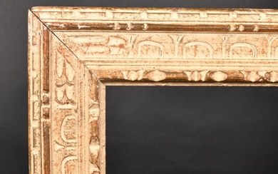 20th Century French School. A Painted Carved Wood Frame, reb...