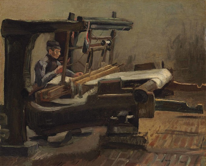 Vincent Van Gogh (1853-1890), Wever naar rechts gekeerd (Weaver Facing Right)