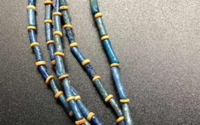Ancient Egyptian Faience Faience Mummy Bead Necklace