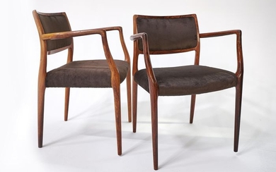 Niels O. Moller - pair of armchairs - model 65