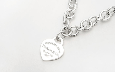 RETURN TO TIFFANY® Heart Tag NecklaceSilver - Necklace