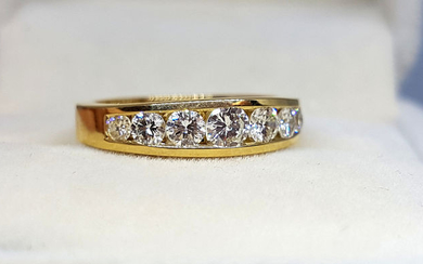 18 kt. Gold - Ring - 0.56 ct Diamond
