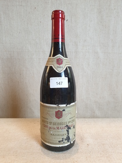 3 bottles Nuits Saint Georges Clos de la Maréchale 2001...
