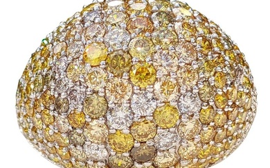 3.02 Carat Fancy Colors Diamond Dome - 14 kt. White gold - Ring Diamonds - Diamonds