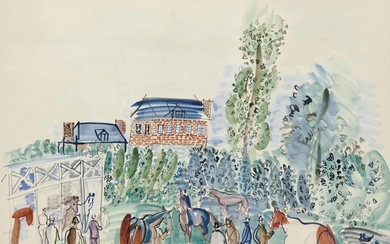 Raoul Dufy (1877-1953), Les écuries à Pont-l'Evêque