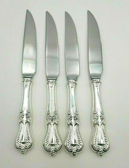 4 Old Colonial Sterling Steak Knives