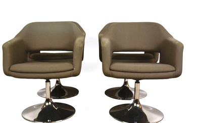 4-piece spinning armchairs, “Largo”, Börje Johanson/Robert Tillberg, Johansson design.