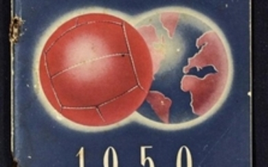 1950 FOOTBALL WORLD CUP TOURNAMENT BROCHURE IN SPANISH BY ESSO STANDARD OIL COMPANY OF BRAZIL REGARDED AS THE MAIN PUBLICATION WITH NO OFFICIAL GUIDE
