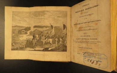 1830 American Revolution Military Biography LaFayette