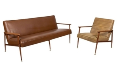 Baumritter - Sculpted Arm Sofa & Chair