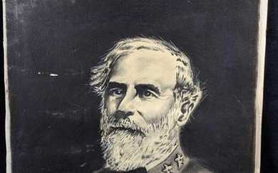 Charcoal Master Copy portrait Of General Robert E Lee