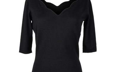 Christian Dior Top Black Cashmere Pullover Sacllop