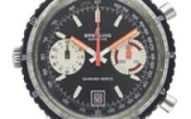 A GENTLEMAN'S STAINLESS STEEL BREITLING CHRONO-MATIC