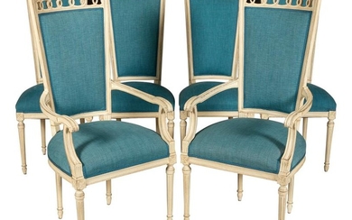 Hollywood Regency Dining Chairs - Six