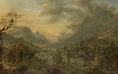 Jan II Griffier, Landscape on the Mosel