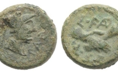 Northern Lucania, Paestum, c. 90-44 BC. Æ Semis (13mm, 3.24g,...