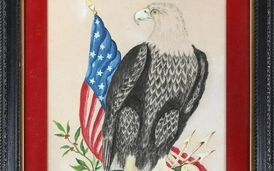 'Old Abe - The War Eagle'' (American Folk Art)