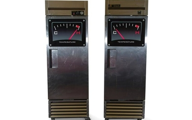 True Heated Cabinet and Refrigerator