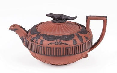 Wedgwood Rosso Antico Covered Teapot