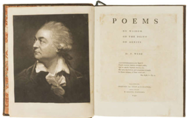 West Country Poet.- Webb (Francis) Poems On Wisdom, On the Deity, On Genius, first edition, Salisbury, E.Easton, 1790 & 5 others by the same bound in 1 vol.