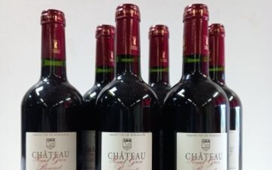 6 bouteilles de Fronsac Château Haut Gros... - Lot 47 - Enchères Maisons-Laffitte