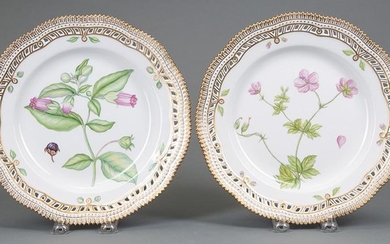 Pair of Royal Copenhagen Porcelain Plates