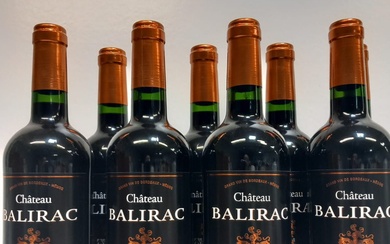 8 bouteilles de Château Balirac Médoc 2020... - Lot 47 - Enchères Maisons-Laffitte
