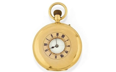 A 18k yellow gold pocket watch, defects