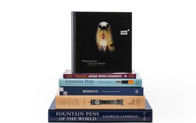 A COLLECTION OF BOOKS ON FOUNTAIN PENS AND WATCHES
