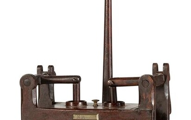 A Double Butter Churn Patent Model by C.H. Arnold
