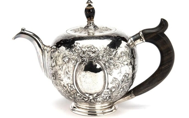 A Dutch silver teapot, Leeuwarden