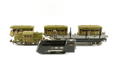 A GROUP OF SIX LIONEL AND MARX PASSENGER AND FREIGHT