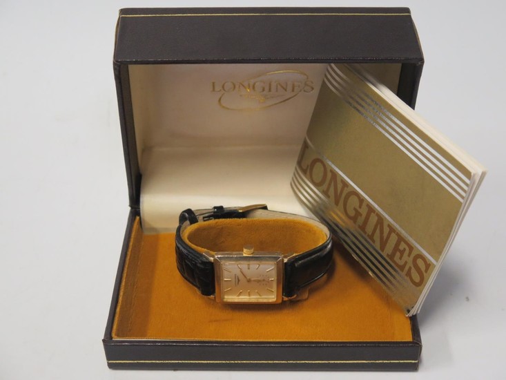 A Gent's LONGINES Gold Plated Dress Watch, 370 movement no. ...