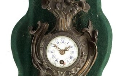 A LATE 19TH CENTURY FRENCH MINIATURE CARTEL CLOCK
