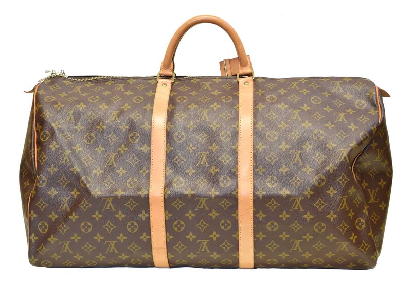 A Louis Vuitton monogram Keepall 60 luggage bag
