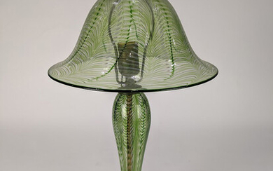 A Lundberg Studios art glass table lamp