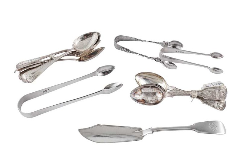 A MIXED GROUP OF STERLING SILVER FLATWARE