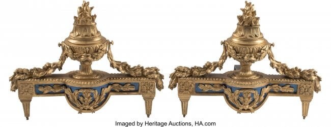A Pair of French Regence-Style Gilt Bronze and E