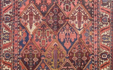 A Persian Hand Knotted Bakhtiari Rug, 300 X 146