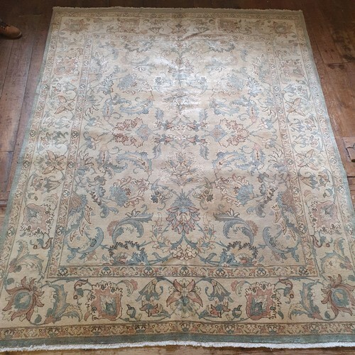 A Persian cream ground carpet, with main? form border, centr...